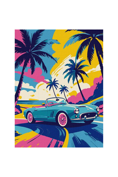ideyka Set pictura pe numere multicolor 30x40cm neon