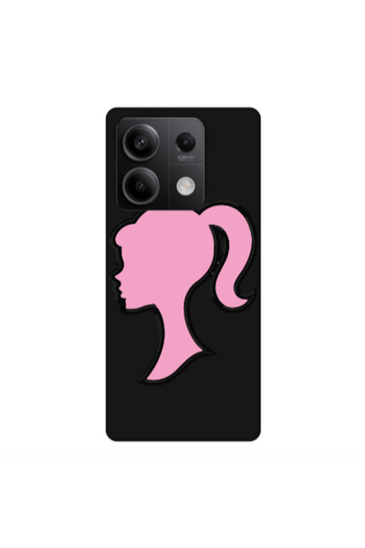 Other Xiaomi Redmi Note 13Pro 5G Line girl Black Colored Silicone TPU Θήκη