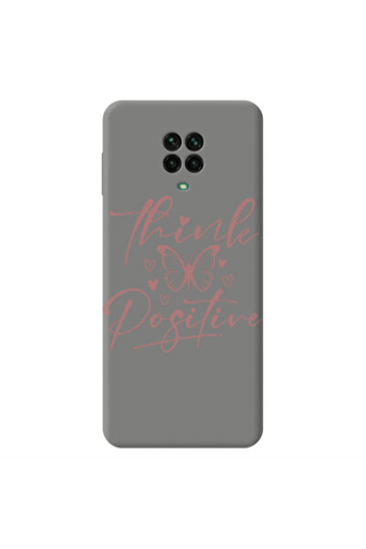 Other Xiaomi Redmi Note 9 Pro Think Positive Grey Colored Silicone TPU Θήκη