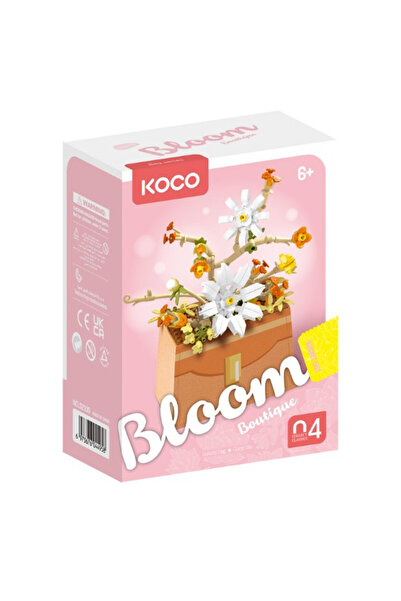 Koco Set de constructie KOCO, flori, 232 elemente, multicolor