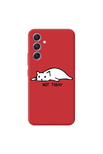 Other Samsung A56 Not Today Red Colored Silicone TPU Θήκη