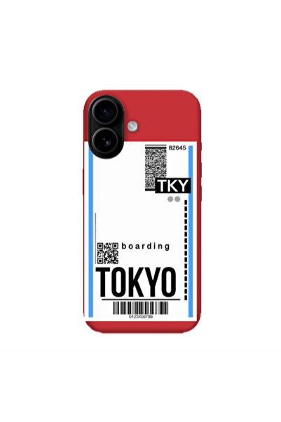 Other Apple Iphone 16 plus Tokyo Boarding Red Colored Silicone TPU Θήκη