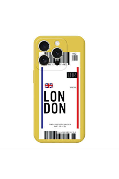Other Apple Iphone 16 Pro Max London Arrival Yellow Colored Silicone TPU Θήκη