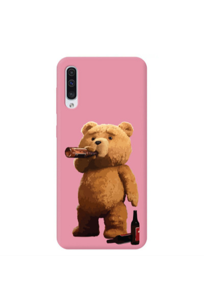 Other Samsung A50 Beer Time Pink Colored Silicone TPU Θήκη