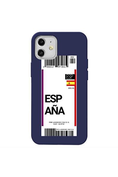 Other Apple iPhone 12 Espana Arrival Dark blue Colored Silicone TPU Θήκη