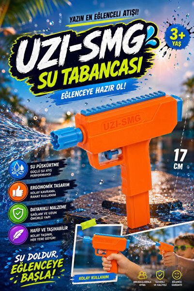 hak-iş oyuncak 17 cm Su Tabancası - 3+ Yaş - Turuncu