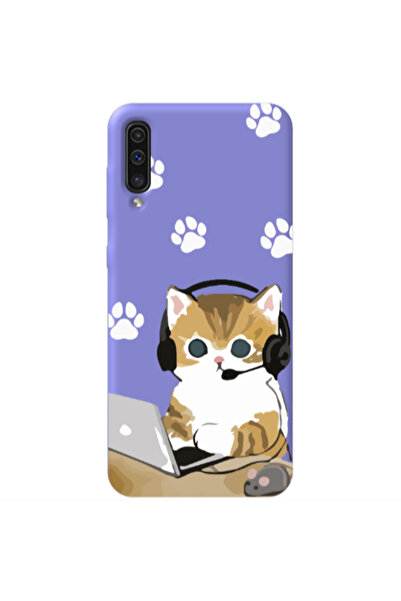 Other Samsung A70 Call Center Purple Colored Silicone TPU Θήκη