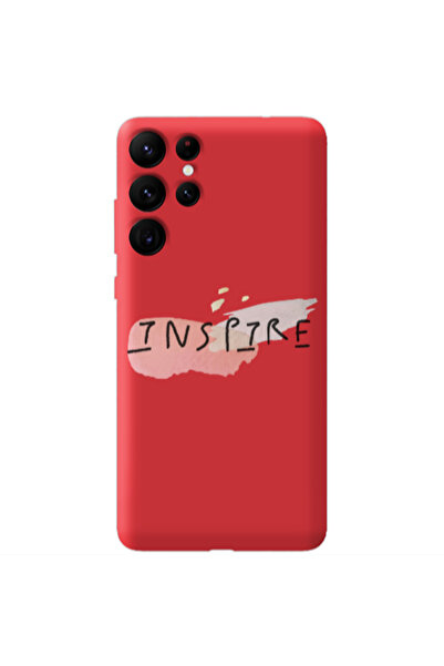 Other Samsung S22 Ultra Inspire Red Colored Silicone TPU Θήκη