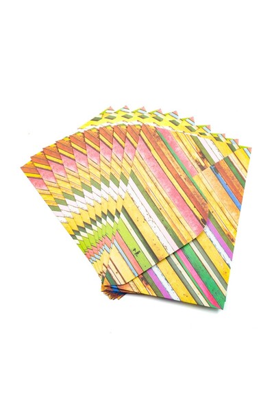 MC Micostore CNX έγχρωμος φάκελος, διάφορα χρώματα, 110x160mm, Ριγέ σχέδιο, Σ...