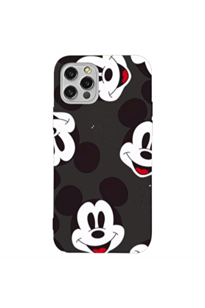 Other Apple iPhone 12 Pro Max Mickey Mouse Black Colored Silicone TPU Θήκη