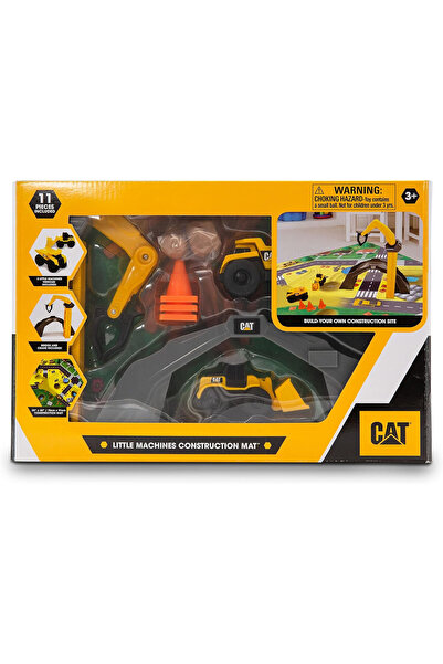 Cat Set utilaj de constructie CAT, Cu accesorii, Multicolor