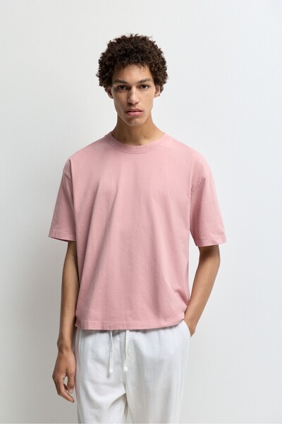 LEFTIES Soluk efektli t-shirt