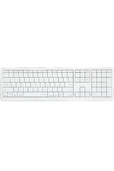 CLEVETURA CLVX 1 Безжична клавиатура с тъчпад, ANSI US, USB/Bluetooth, RGB, Бяла