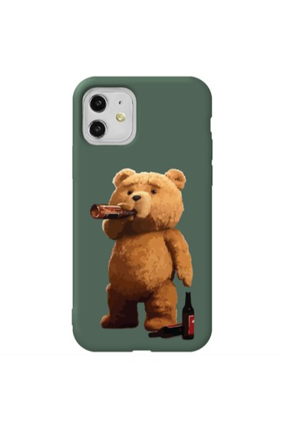 Other Apple iPhone 11 Beer Time Dark Green Colored Silicone TPU Θήκη