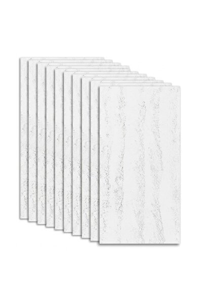 NEXTLY Panouri decorative din ipsos pentru perete, Set de 10, 60x120 cm, Alb,...