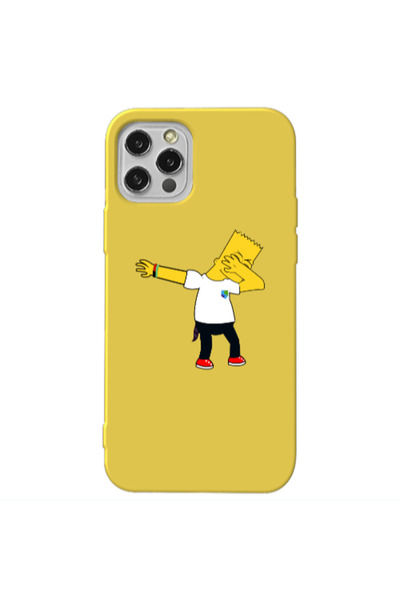 Other Apple iPhone 12 Pro Max Simpsons2 Yellow Colored Silicone TPU Θήκη