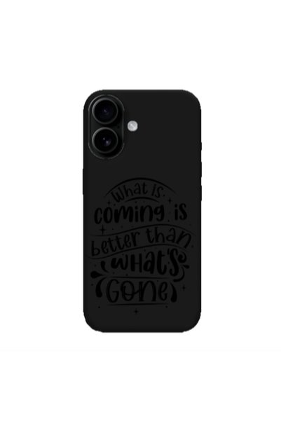 Other Apple Iphone 16 plus What is coming Black Colored Silicone TPU Θήκη