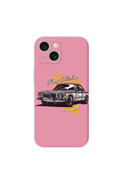 Other Apple iPhone 15 Plus Classy Collection Pink Colored Silicone TPU Θήκη