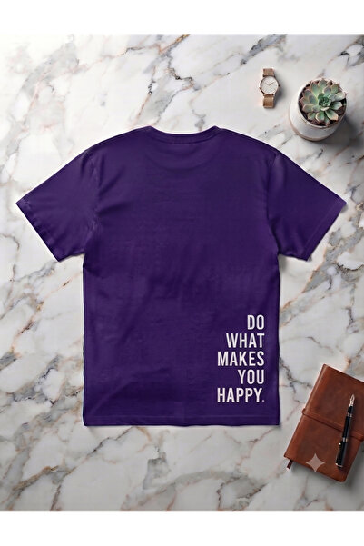 KOZİA OUTDOORS Men'S/Women's Unisex Do What Makes You Happy Printed Crew Neck...