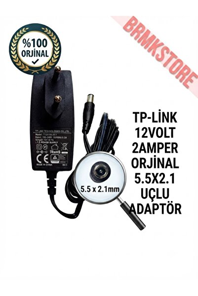 BRMK STORE TP-Link 12V 2A Power Adaptör - Yüksek Performanslı Güç Kaynağı Ada...