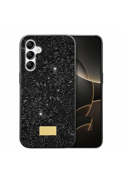 Pilanix Samsung Galaxy A37 Case Silicone Edged Rhinestone Shiny Lux Diamond Cover