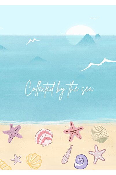 OEM Poster Motivational Collected by the sea, Design Minimalist Inspirațional...