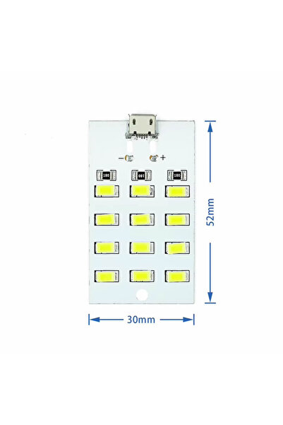 Roboyol Store 5730 5V 12 Led Kartı Microusb