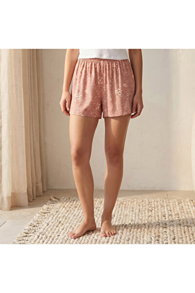 FAV Printed Viscose Shorts with Elasticated Waist