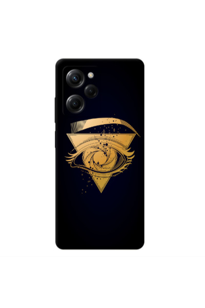 Other Xiaomi Poco X5 Pro Triangular gold eye Transparent Silicone TPU Θήκη