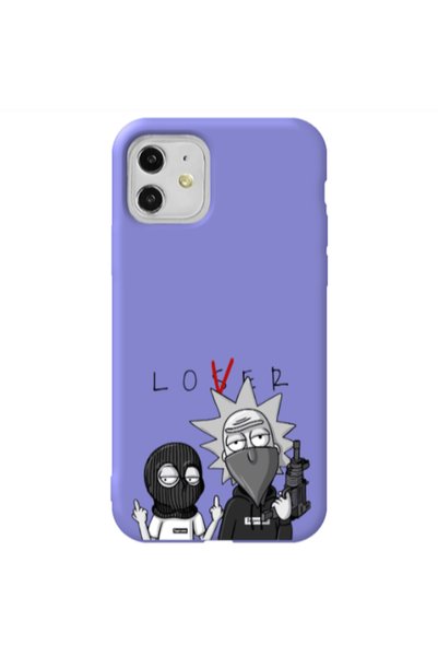 Other Apple iPhone 11 Rick Loser Purple Colored Silicone TPU Θήκη