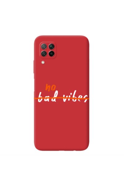 Other Huawei P40 Lite No bad vibes 2 Red Colored Silicone TPU Θήκη
