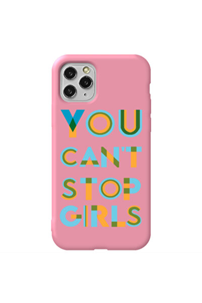 Other Apple iPhone 11 Pro You Cant Stop Girls Pink Colored Silicone TPU Θήκη