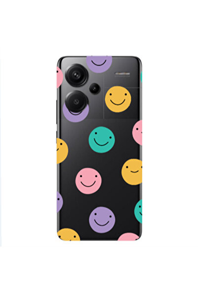 Other Xiaomi Redmi Note 13 Pro+ 5G Colorful smiles Transparent Silicone TPU Θήκη