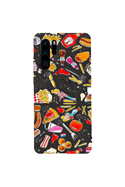 Other Huawei P30 Pro Snack attack Black Colored Silicone TPU Θήκη