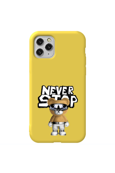 Other Apple iPhone 11 Pro Never stop Yellow Colored Silicone TPU Θήκη