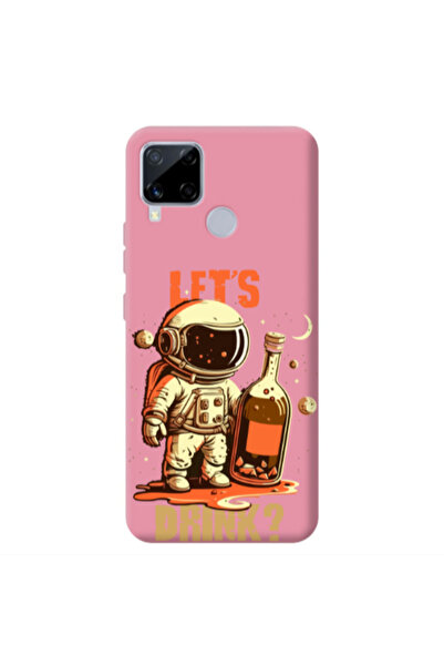 Other Realme C25 Lets drink Pink Colored Silicone TPU Θήκη