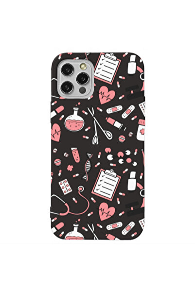 Other Apple iPhone 13 Pro Laboratory Black Colored Silicone TPU Θήκη