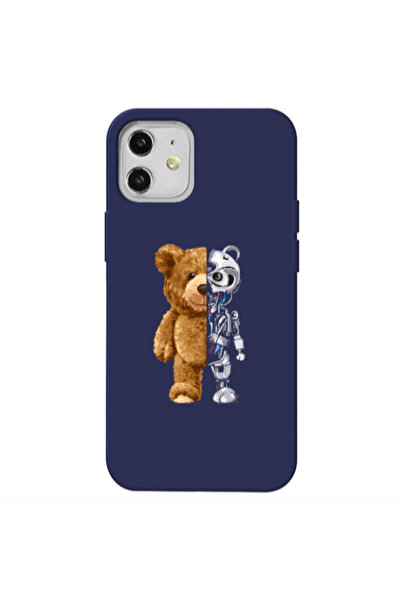 Other Apple iPhone 12 Glacier Dark blue Colored Silicone TPU Θήκη