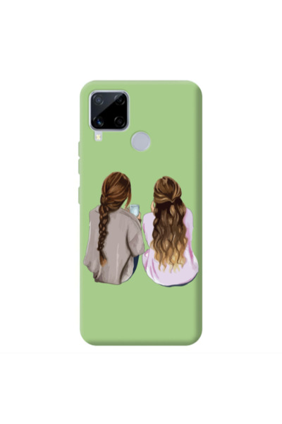 Other Realme C25 Friends Light Green Colored Silicone TPU Θήκη