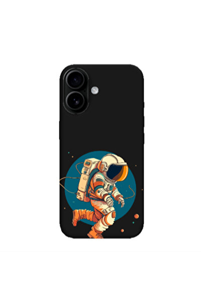 Other Apple Iphone 16 plus Run Space Black Colored Silicone TPU Θήκη