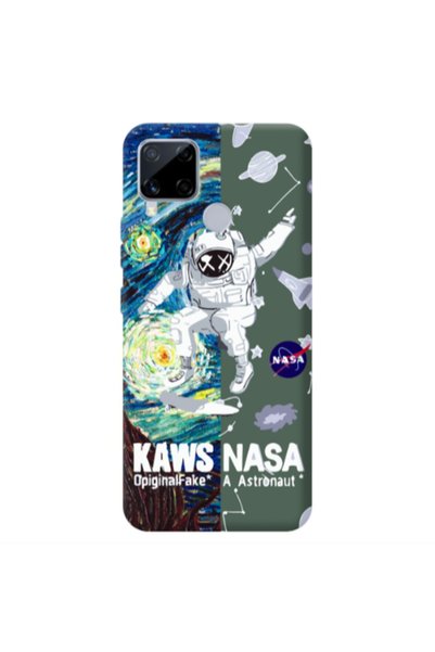 Other Realme C25S Kaws Dark Green Colored Silicone TPU Θήκη