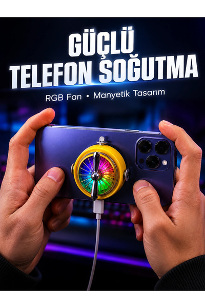 Epilons Mobil Lar İçin Rgb Işıklı Telefon Soğutucu