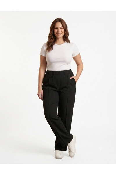 Vinola Plus Size Lycra Modal Fabric Pocketed Comfortable Cut Sweatpants