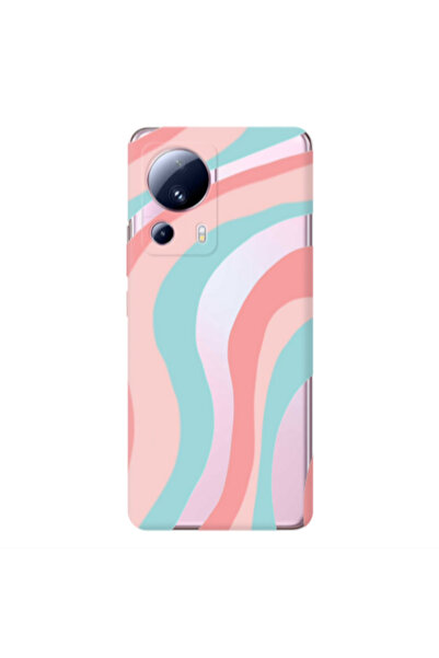 Other Xiaomi Mi 13 Lite Colored lines Transparent Silicone TPU Θήκη