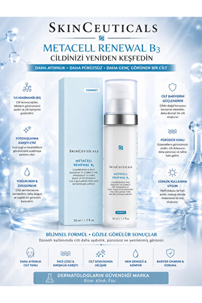 SkinCeuticals Metacell Renewal B3 Cream 50 ml - Anti-Aging Skin Renewal and R...