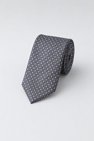 Bisse Navy Blue Silk Tie