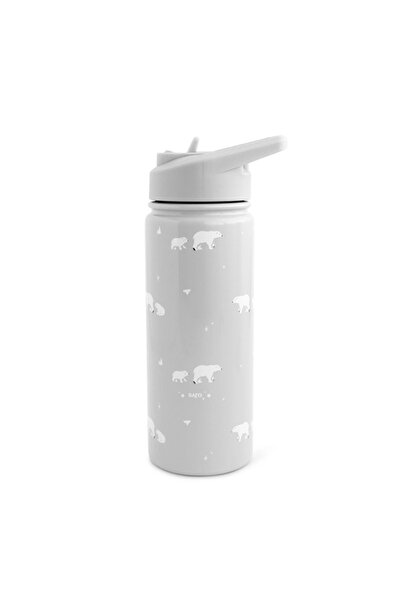 saro Θερμός Μπουκάλι Γκρι Πολικής Αρκούδας 500ml.