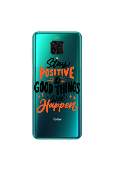 Other Xiaomi Redmi Note 9 Pro Stay Positive Transparent Silicone TPU Θήκη