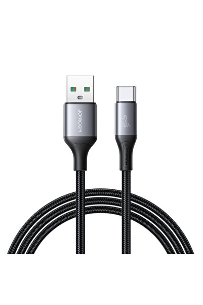 Joyroom Cablu USB-A la USB-C S-A28 3A 1m Negru