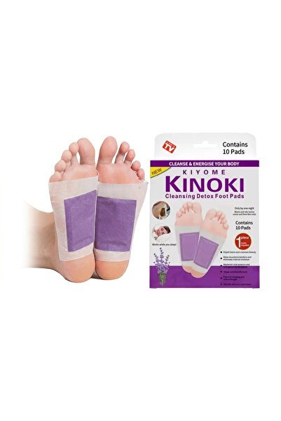 Kinoki Plasturi detox pentru picioare cu lavandă, Kinoki, 10 bucăți, Utilizar...